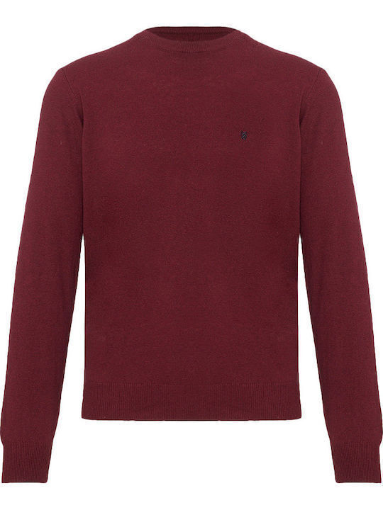 Langarm Burgundischer Pullover