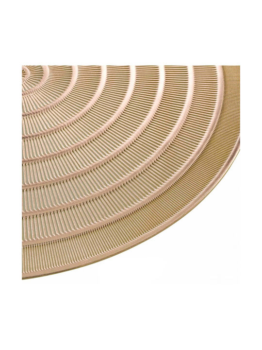 Round Placemat Oriental PVC Gold Ø40cm