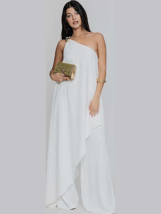 Women's Fabric Trousers White