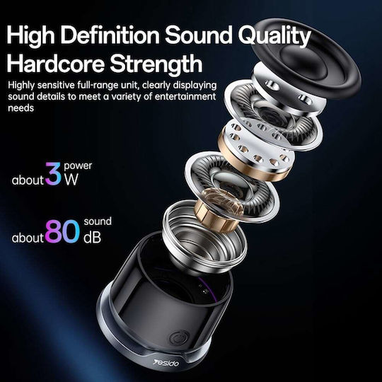 Yesido YSW32 Bluetooth-Lautsprecher 3W Schwarz