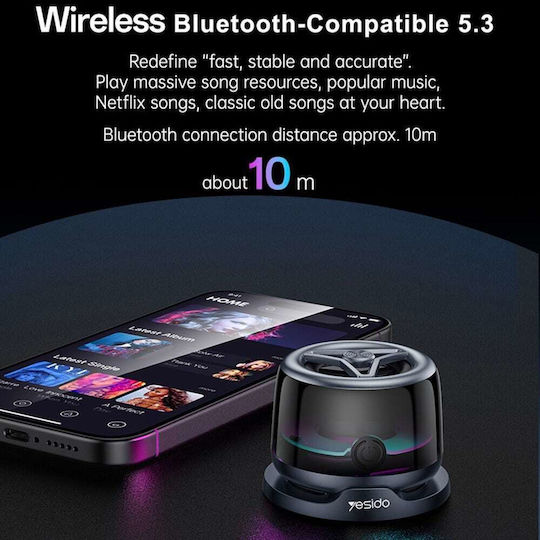 Yesido YSW32 Bluetooth-Lautsprecher 3W Schwarz