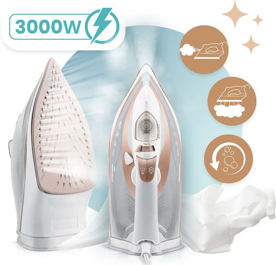 Berdsen Σίδερο Ατμού 3000W με Κεραμική Πλάκα White