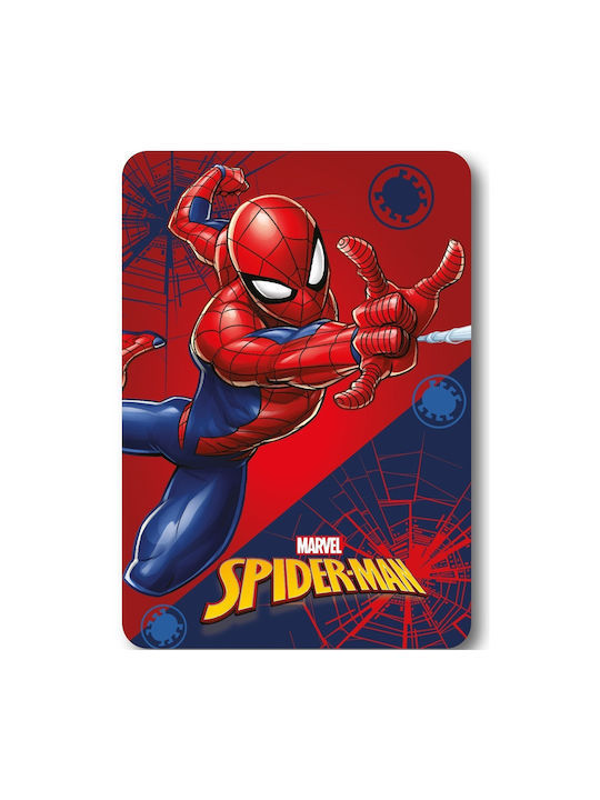 Dimcol Pătură Fleece Spider-man Roșie 100x140 cm