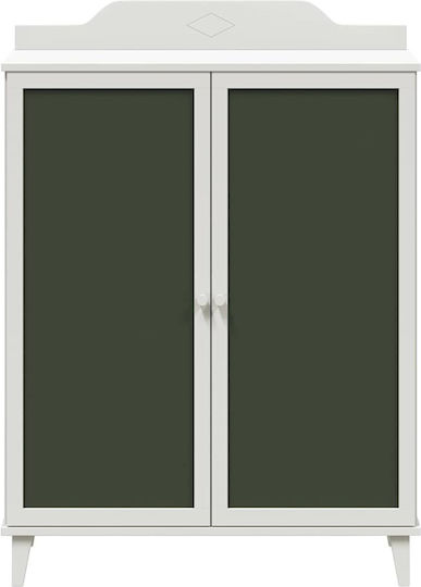 Двойна врата Нтoулάпа Бяла 80x40x110см