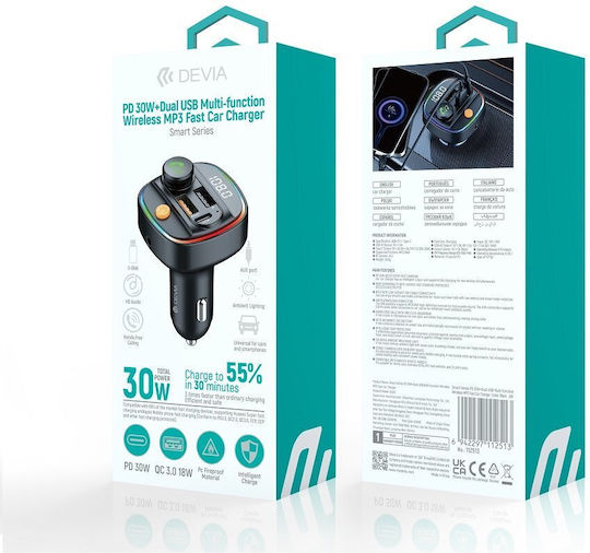 Devia FM Car Transmitter with Bluetooth / USB