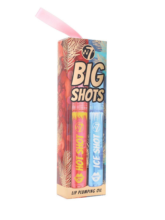 W7 Cosmetics Big Shots Σετ Μακιγιάζ για τα Χείλη 2τμχ