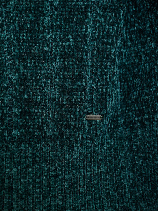 Damen Pullover Gestreift Grün
