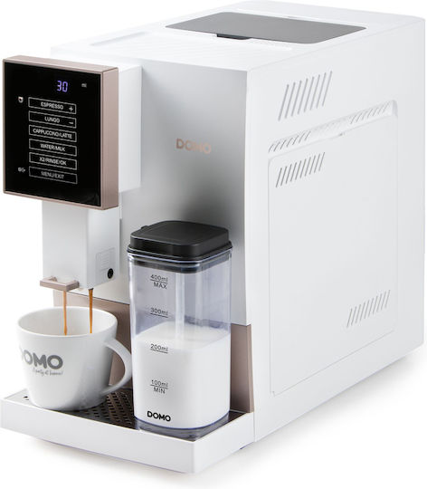 Domo 1350W Налягане 19бар за капучино с мелачка Бяла