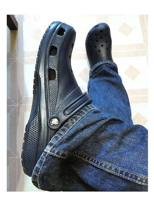Crocs Classic Ανατομικά Σαμπό Μαύρα