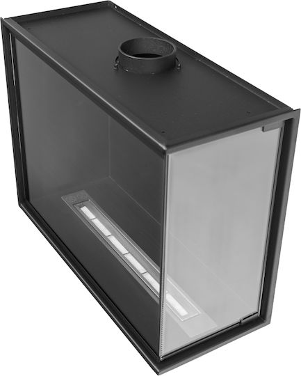 Globmetal Wandmontiert Bioethanol Kamine Innenbereich Schwarz 60xx