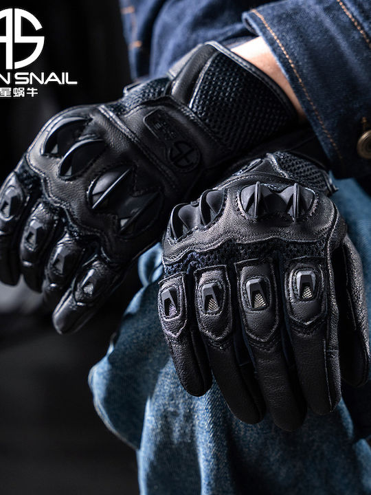 Alien Snail T2 Winter Men's Motorcycle Gloves Black