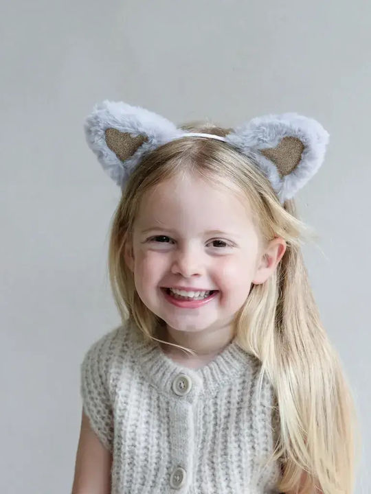 Mimi & Lula White Kids Headband with Ears