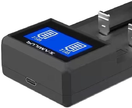 Pujimax HD-8922B USB Charger 2 Batteries Li-ion/Ni-MH Size 18650