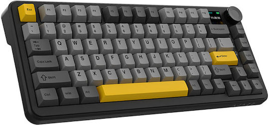 Ajazz AK820 Max Plus Gaming Mechanical Keyboard Tenkeyless with Mailard switches and RGB lighting (English US) Starry Night Grey