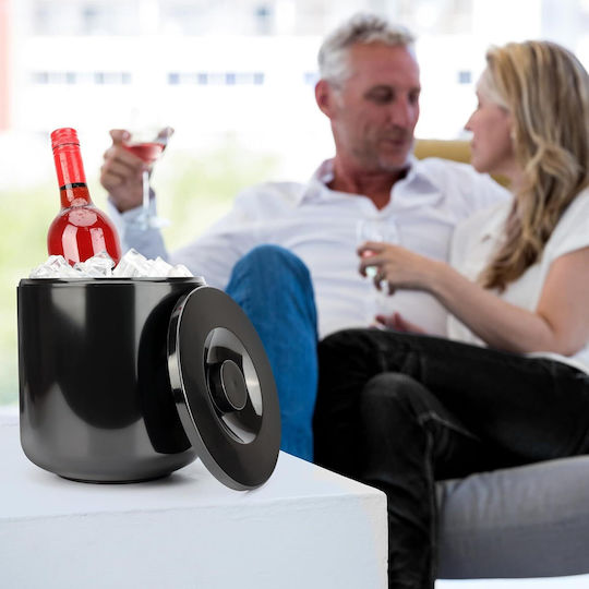 Ice Bucket Kurtzy Champagners simple Plastic 4lt cu dimensiunile 19x19.5cm Black
