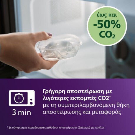 Philips Ultra Ultra Ορθοδοντικές Πιπίλες Σιλικόνης με Θήκη Πράσινο για 6-18 μηνών 2τμχ