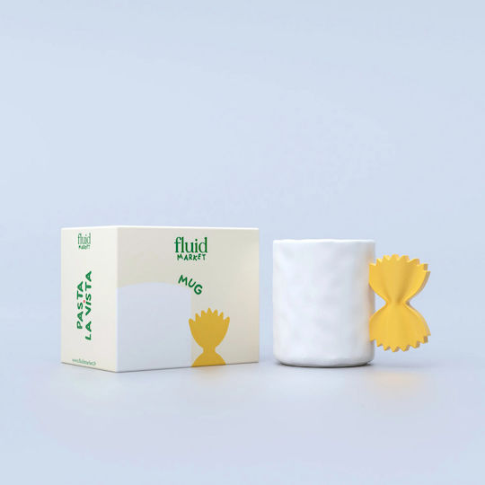 Fluid Market Mug Ceramic White