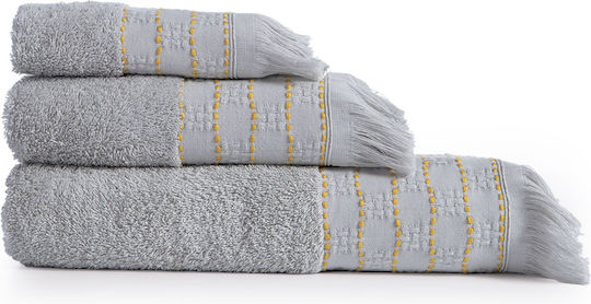 Nef-Nef Homeware Кърпа за ръце Quantro 30x50см. Сив Тегло 500гр/кв.м