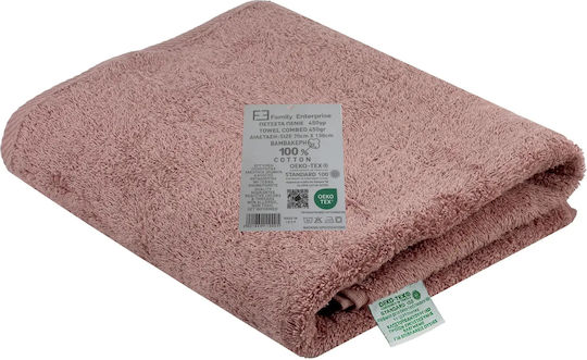 Family Enterprise Σετ Πετσέτες Μπάνιου 3τμχ Πενιέ Βάρους 450gr/m²