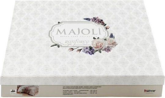 Majoli Bahar Σετ Διπλή 200x220cm Cream Majoli Bahar Σετ Διπλή 200x220cm Cream