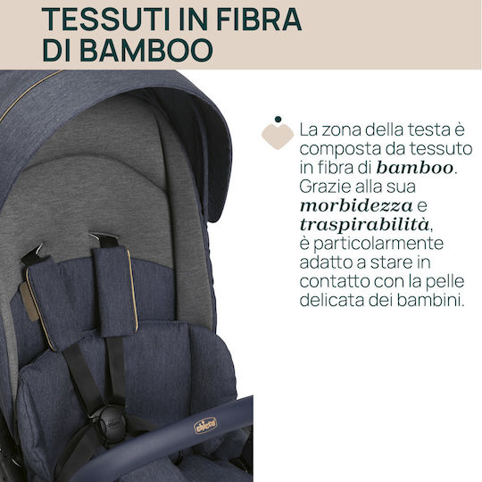 Chicco One4Ever Adjustable Baby Stroller Suitable for Newborn Blue 8.2kg