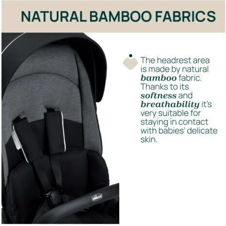 Chicco One4Ever Adjustable Baby Stroller Suitable for Newborn Lounge Black Beauty 8.2kg