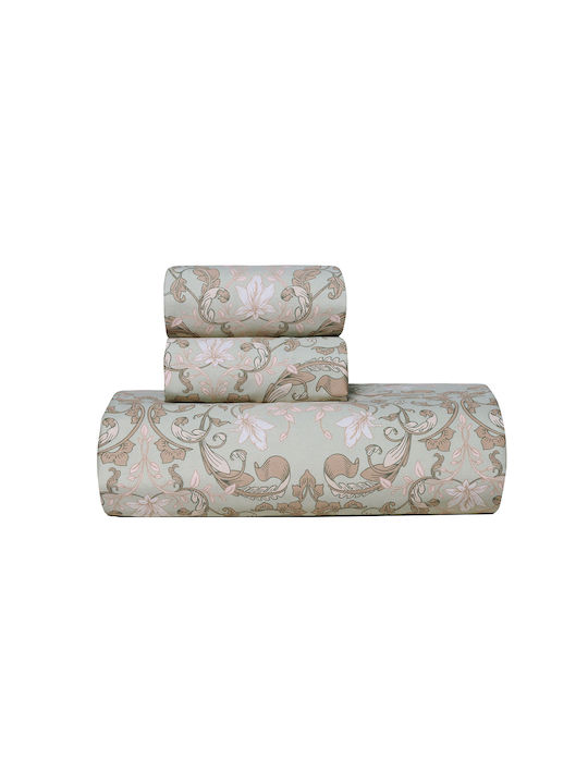 Kentia Duvet Cover Set Cotton King Size with 2 Pillowcases 260x240 Cressida 21