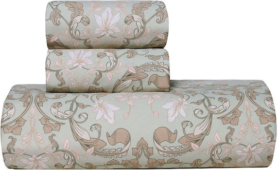 Kentia Duvet Cover Set Cotton King Size with 2 Pillowcases 260x240 Cressida 21