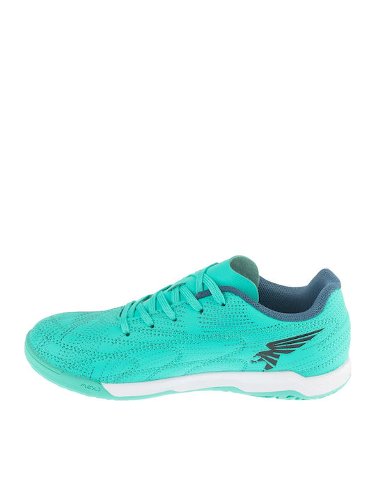 Evolution Jr Kids Indoor Soccer Shoes Turquoise