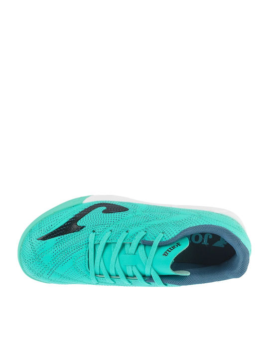 Evolution Jr Kids Indoor Soccer Shoes Turquoise