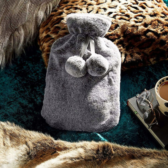 Termofor în culoarea Gri pentru sticle de apă caldă și pachete de gheață Utilizare generală 23x12.5cm 500ml