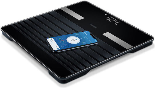 Beurer Smart Badezimmerwaage mit Bluetooth in Schwarz Farbe