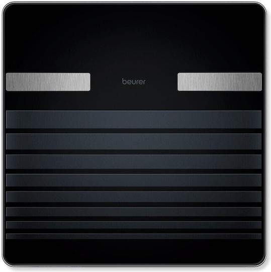 Beurer Smart Badezimmerwaage mit Bluetooth in Schwarz Farbe