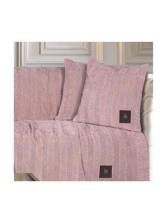 Das Home Μαξιλάρι Καναπέ Pink 42x42εκ.