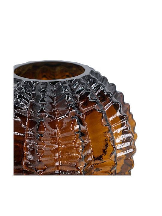 Artekko Briar Glasvase Braun 17x17x15,5 cm 17cm x 17cm x 15,5cm