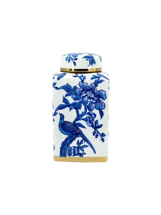 Artekko Decorative Vase Melania Blue 32x16x32cm