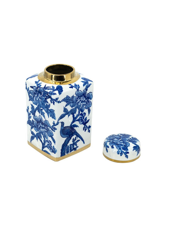 Artekko Decorative Vase Melania Blue 32x16x32cm