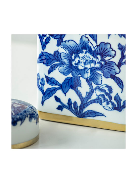 Artekko Decorative Vase Melania Blue 32x16x32cm