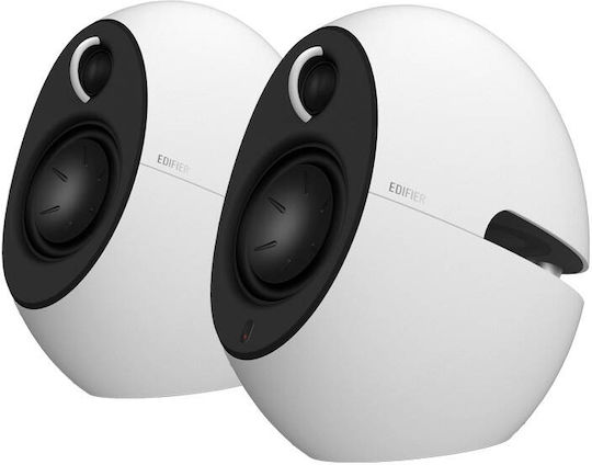 Edifier e25HD Luna HD Αυτοενισχυόμενα Ηχεία με Bluetooth 74W (Ζεύγος) Λευκά