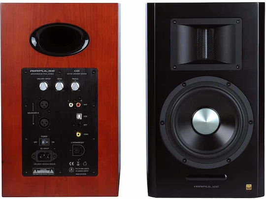 Airpulse A300 Αυτοενισχυόμενα Ηχεία με Bluetooth 160W Cherry