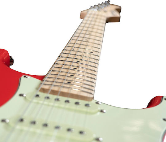 Prodipe Elektrische Gitarre Stratocaster Rot
