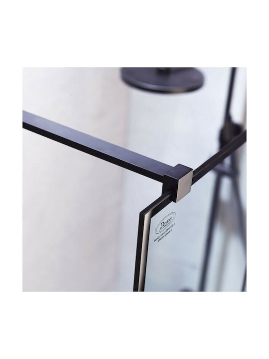 Devon Iwis Walk-in Fixed Side for Shower 59x200cm Clean Glass Chrome