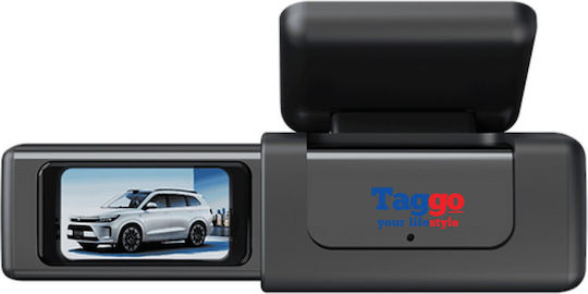 Taggo Сет Автомобилна DVR камера 4K с дисплей 1.47" за Паркет & Камера за задно виждане