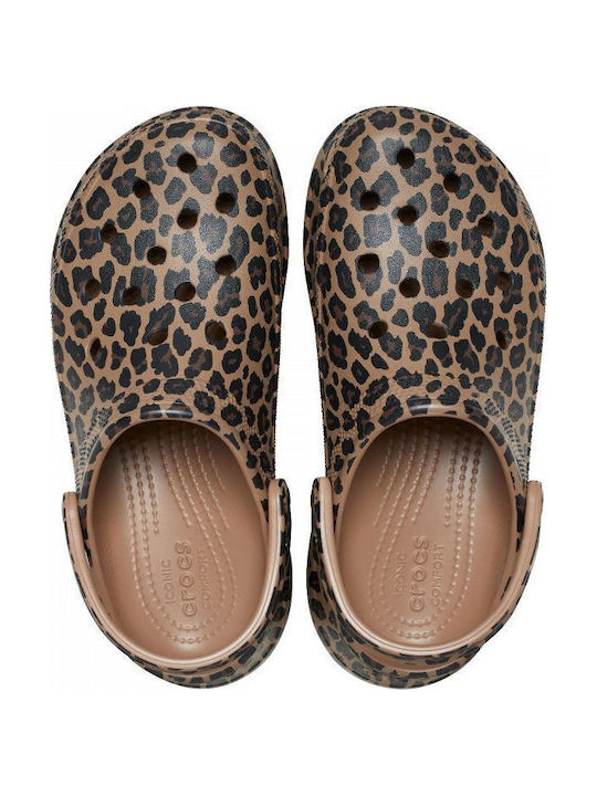 Crocs Bae Animal Women's Clogs Brown
