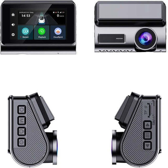 Taggo 1440P Windshield Car DVR, 3" Display