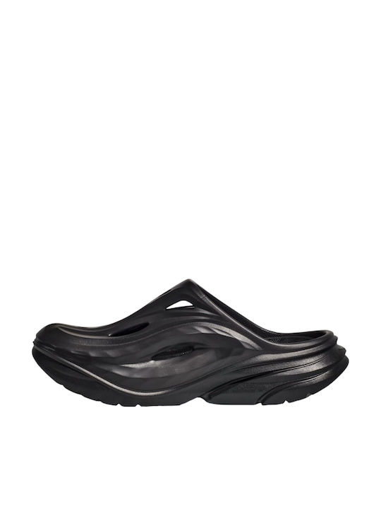 HOKA Ora Recovery Σαμπό Μαύρα