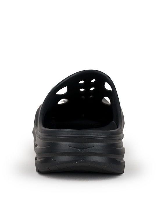 HOKA Ora Recovery Σαμπό Μαύρα