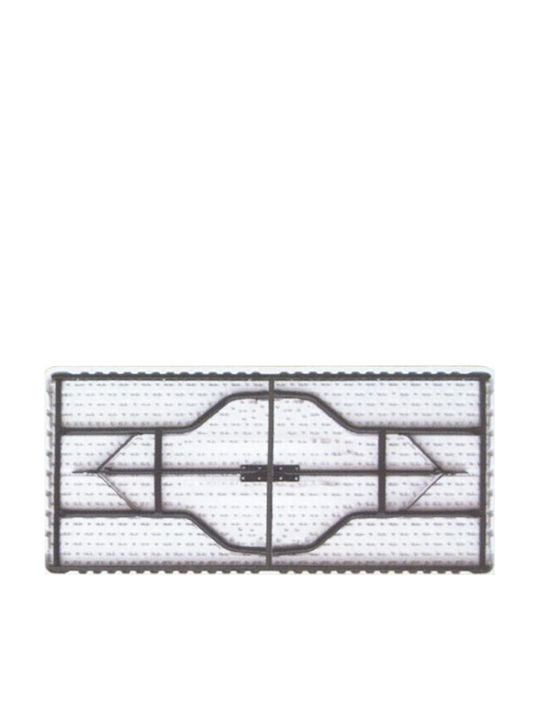 Tisch Zusammenklappbar Catering Weiß 180x74x74cm