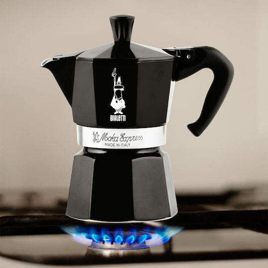 Италианска кафеварка Bialetti Moka Express черен алуминий 6 чаши S9139564