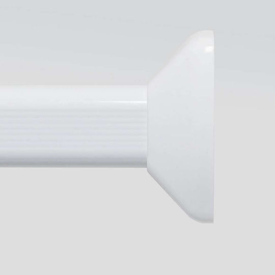 Sealskin Telescopic Corner Shower Curtain Rod Wall Mounted Aluminium White 80x90-170cm